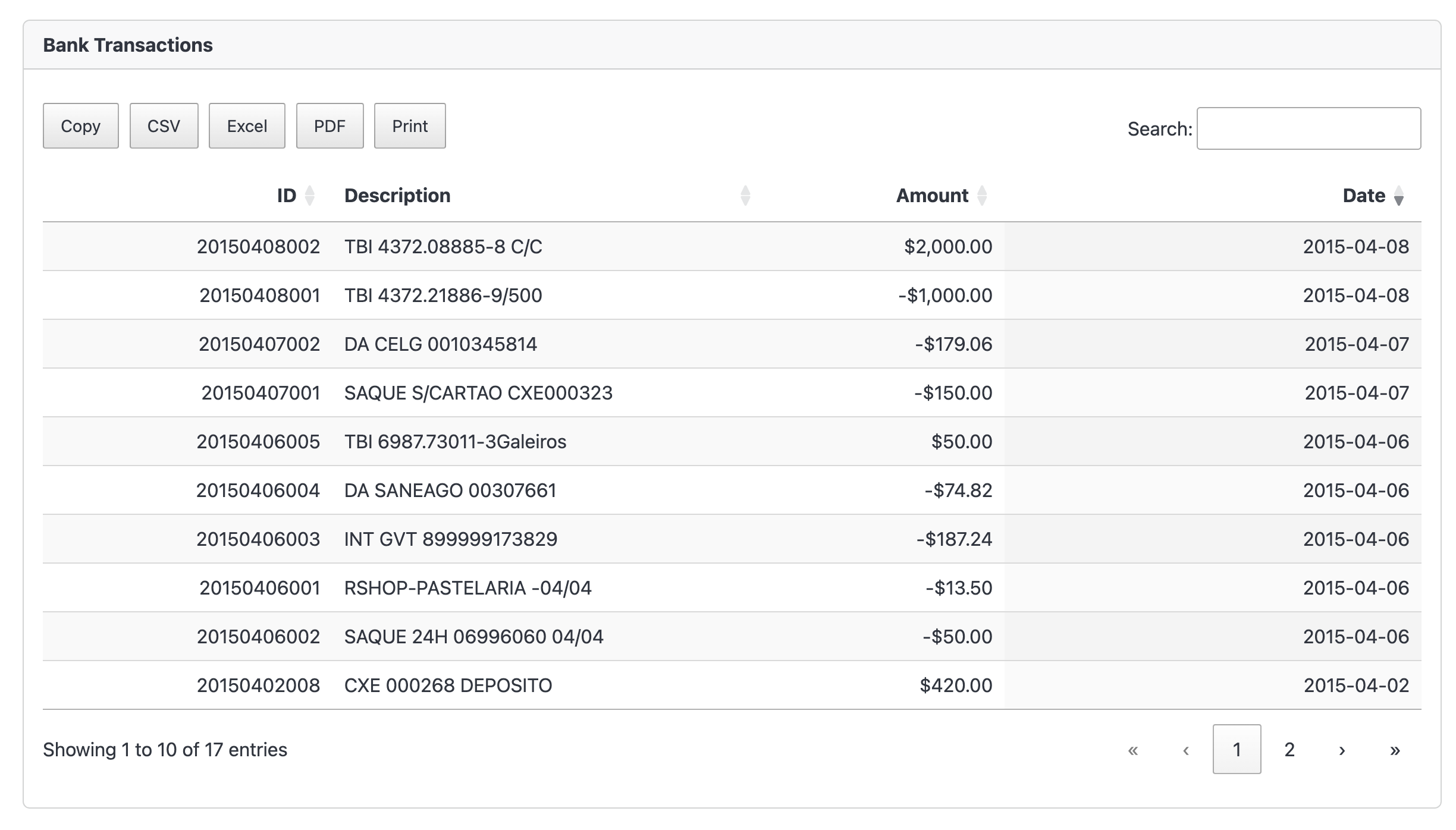 OFX Converter Screenshot 1
